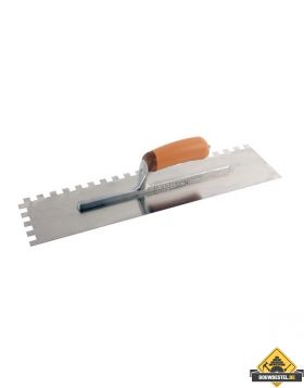 Lijmspaan Super Prof 480x120 mm RVS. 12x12 mm met SUPERSOFT-handgreep