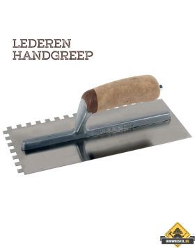 Lijmspaan SUPER PROF PURE 280x120 mm RVS, 4x4mm Leer