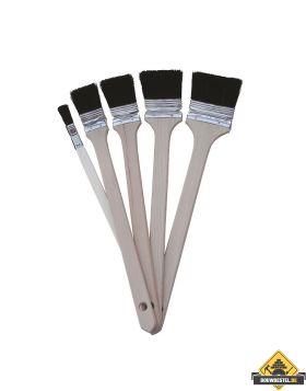 Radiatorkwast SUPER PROF zwart haar houten steel 3 inch