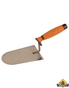 Stukadoorstroffel SUPER PROF ECO rond 180 mm RVS met SUPERSOFT greep