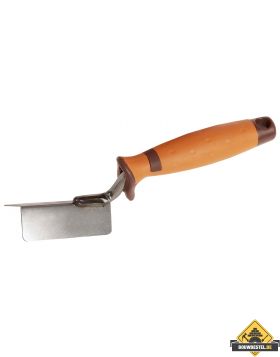 Hoekschop SUPER PROF ECO uitwendig scherp. 80x25 mm RVS zachte greep