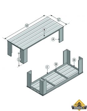 Steigerhouten tafel maken