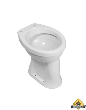 Staande verhoogde toiletpot met 6 PK wit