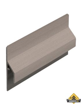 Trim/kraal aansluitprofiel 10mm Keralit dakrand Vergrijsd ceder - Classic (bestelnr. 2843)