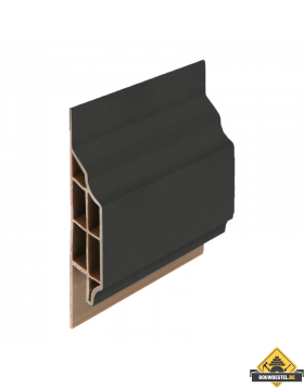 Trim/kraal sierlijst klassiek Grafietzwart - Classic (met houtnerf) 600 cm
