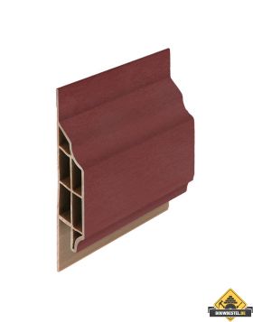 Trim/kraal sierlijst klassiek Wijnrood - Classic (met houtnerf) 600 cm