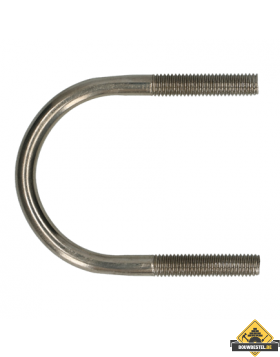 U-beugel Diameter 4" xM12 RVS A2 (126/155/50mm) | 25 stuks