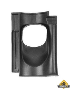 Ubbink Doorvoerpan VH - Zwart - 131(110)mm 25-45 graden