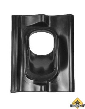Ubbink Doorvoerpan Sneldek - Zwart - 131(110)mm 25-45 graden