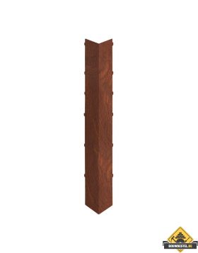 Uitwendig hoekstuk 350mm Keralit dakrand Golden oak - Classic (bestelnr. 2847)