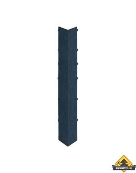 Uitwendig hoekstuk 350mm Keralit dakrand Staalblauw - Classic (bestelnr. 2847)