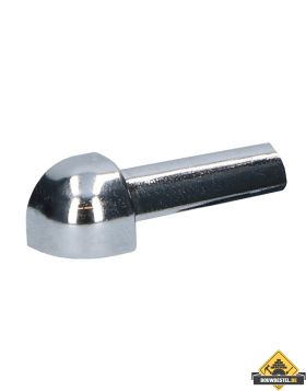 Uitwendig hoekstuk Proround aluminium 6mm Chroom