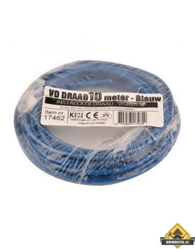 VD-draad 2.5 mm2 blauw - 10 meter