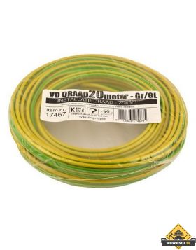 VD-draad 2.5 mm2 geel/groen - 20 meter