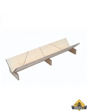 Verstekbak SUPER PROF hout voor gipslijsten lengte 45 cm (klein) (UITVERKOOP, OP = OP)