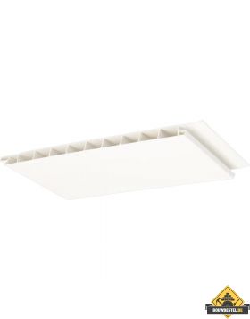 Vlakwerkende schroot 165x10mm Verkeerswit 600 cm