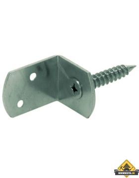 Schutting steun L 35x30x30mm RVS - per stuk