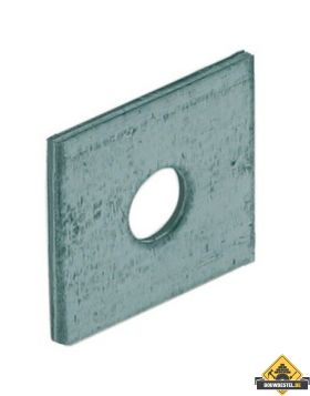 Volgplaat M12 60X60X5mm Electrolytisch Verzinkt - per 10 stuks