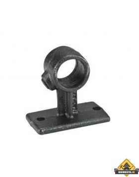 Koppelstuk ZWART Ø28mm wandbevestiging    