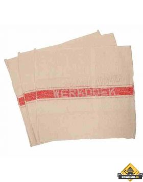 Werkdoek rode band SUPER PROF ca.40x45cm. 3 stuks
