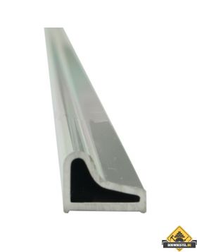 Wiesbaden Chroom bodemstrip waterkering 1/4 rond enkele deur 90cm