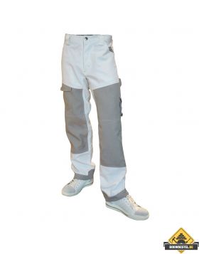 Be-Wear | deluxe werkbroek wit-grijs | maat 46 | Super Prof