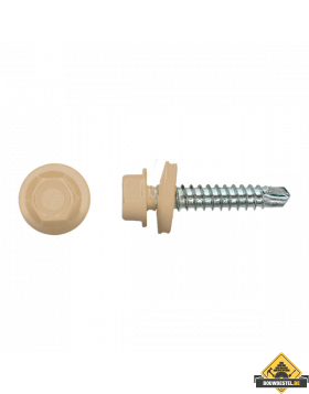 Zelfborende schroef 4,8x35mm Verzinkt RAL1001 | 100 stuks