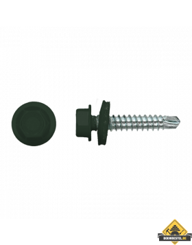 Zelfborende schroef 4,8x35mm Verzinkt RAL6009 | 100 stuks