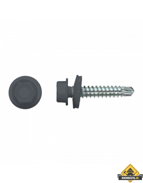 Zelfborende schroef 4,8x35mm Verzinkt RAL7015 | 100 stuks