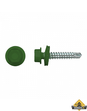 Zelfborende schroef 4,8x35mm Verzinkt RAL6002 | 100 stuks