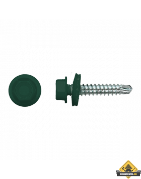 Zelfborende schroef 4,8x35mm Verzinkt RAL6005 | 100 stuks