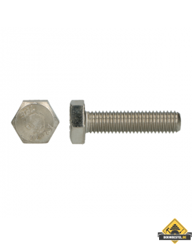 Zeskanttapbout RVS A2-70 DIN 933 M8x100mm | 50 stuks