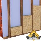 Bestaande tussenmuur / tussenwand isoleren met houten profielen