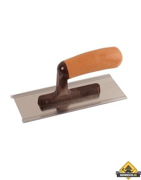Pleisterspaan SUPER PROF met SUPERSOFT greep kunststof ang 200x80x0.65mm RVS