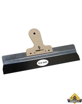 Super Prof Spackmes aluminium 170 mm RVS houten handgreep