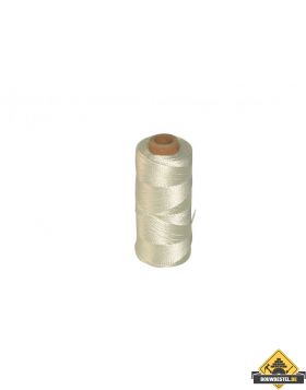 Tegelsnoer 3 strengs nylon wit rol 150 m1