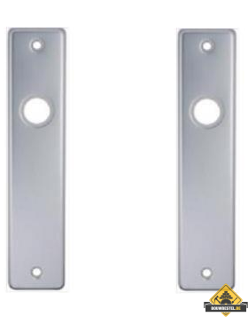 Kortschild blind aluminium f1 per paar
