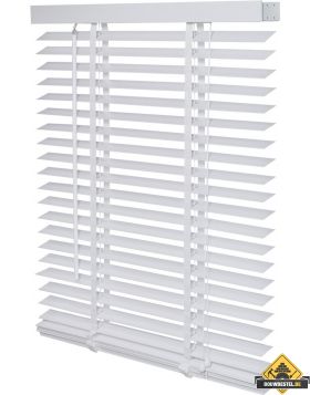 Jaloezie hout wit - 80x130cm 25mm- Intensions (UITVERKOOP, OP = OP)