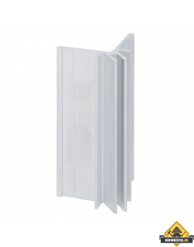 Basis aluminium uitwendig hoekprofiel Aluminium 400cm (bestelnr. 2803)