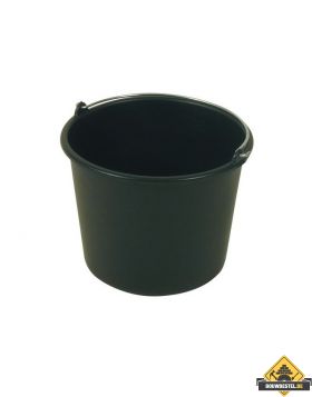 Bouwemmer zwart. 20 liter zwaar model
