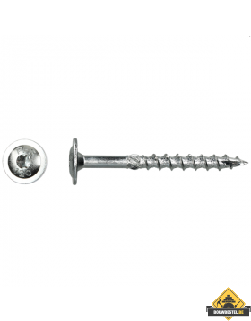 Flenskophoutschroef 6x40mm Zn T30 | 100 stuks