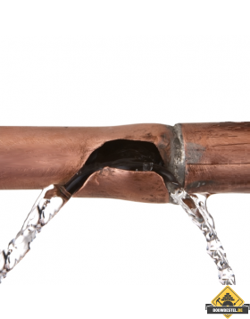 Gesprongen waterleiding repareren