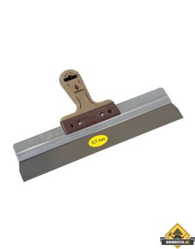 Gipsmes SUPER PROF PURE aluminium 480x0.7 mm RVS met LEDEREN-greep