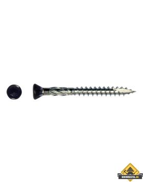 PFS Hardhoutschroeven 5.0x50 RVS C2 - Zwarte kop - 200 stuks