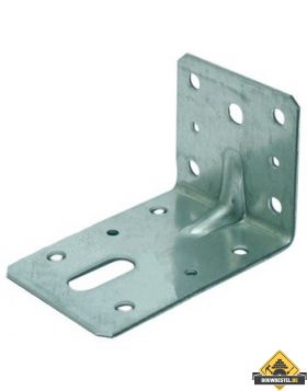 Hoek / Hoekanker / Versterkingshoek 60X80mm 60X2.5 Met Ril 115x2 Sendzimir Verzinkt - per stuk