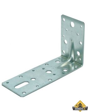 Hoek / Hoekanker / Versterkingshoek 90X150mm 60X2.5 Met Ril 115x2 Sendzimir Verzinkt - per stuk