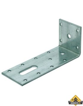 Hoek / Hoekanker / Versterkingshoek Zwaar 65X155mm 60X4 115x2 Sendzimir Verzinkt - per stuk