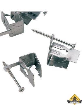 Hoekkeperklem RVS - Koramic - 50 stuks