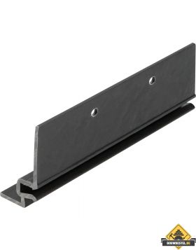 Keralit dakrand boeiboordmontageprofiel Zwart 600cm (bestelnr. 2887)