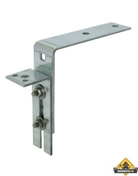 Kozijnstelbeugel / Kozijnstelhoek Type D 65X180mm 60X6 Verzinkt band - per stuk